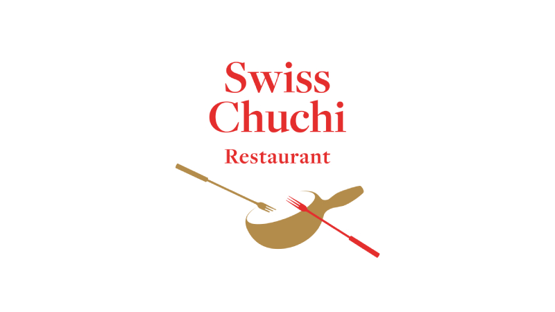 A logo of the Swiss Chuchi Restaurant, Switzerland