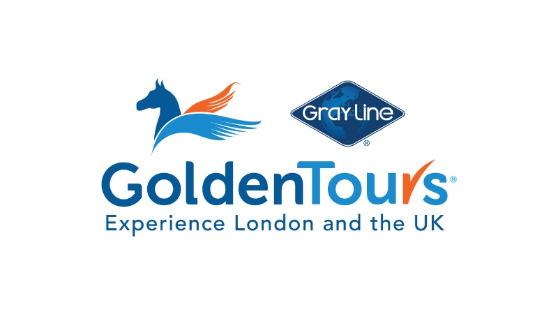 A logo of the Golden Tours, UK