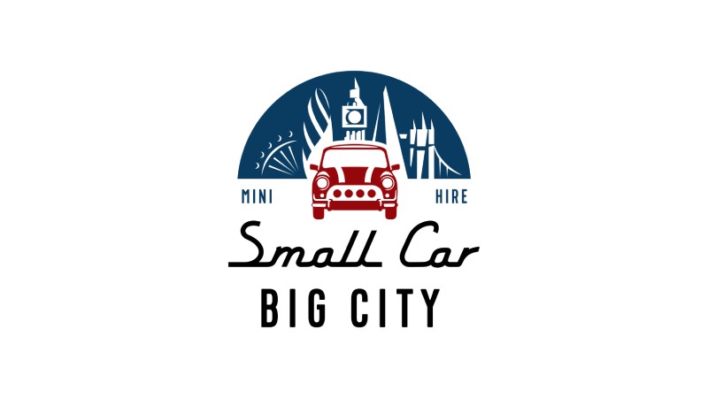 A logo of the Small Car Big City, UK